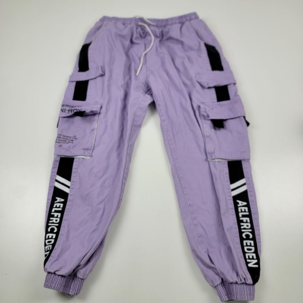 Aelfric Eden Purple Cargo Pants Street Wear Womens size Medium